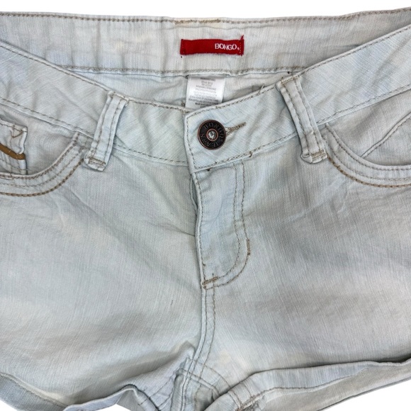 BONGO Women's Light Blue Denim Shorts low waist short shorts size 9 - Picture 2 of 4